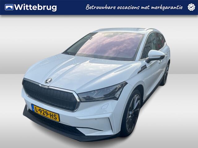 Skoda Enyaq iV 80 First Edition Lederen interieur / Camera / Trekhaak / El verstelbare zetel / Navigatie / Stuurverwarming