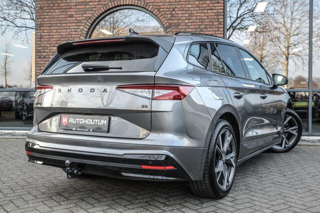 Skoda Enyaq iV 85 Sportline Trekhaak, El stoelen, Camera