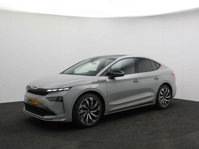 Skoda Enyaq iV Coupé 60 Sportline 204pk Automaat Adaptive cruise control, Achteruitrijcamera, Panoramadak, Navigatie, Stuurwiel verwarmd, Stoelverwarming, LED matrix koplampen, Parkeersensoren