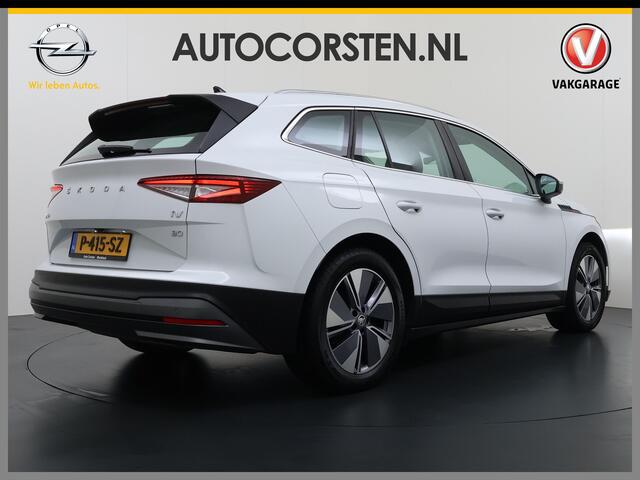 Skoda Enyaq iV 80 Leder Elek.Stoel+Memory Adap.Cruise Head-Up Display Assistentie Pakket Camera Navi Ecc Stuurverwarming Pdc SOH 88% Matrix-Led Lmv Apple Carplay Android Auto Keyless Rijstrooksensor Dodehoek detectie File Zeer compleet!