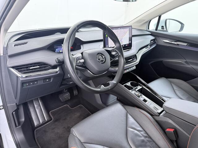 Skoda Enyaq iV 80 Leder Elek.Stoel+Memory Adap.Cruise Head-Up Display Assistentie Pakket Camera Navi Ecc Stuurverwarming Pdc SOH 88% Matrix-Led Lmv Apple Carplay Android Auto Keyless Rijstrooksensor Dodehoek detectie File Zeer compleet!
