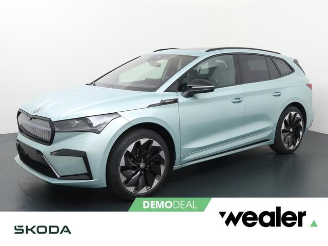 Skoda Enyaq iV 60 Sportline 180 pk | Navigatie | Apple Carplay/Android Auto | Crystal Face | Panoramadak | 21" lichtmetalen velgen |