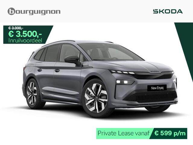 Skoda Enyaq iV Sportline 85 | 286 PK | Trekhaak | Adaptive cruise control | Stuur- en stoelverwarming | Keyless