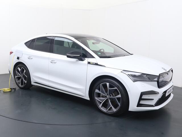 Skoda Enyaq iV Coupé 80 RS | 299 PK | SoH 92% | Panoramadak | Matrix LED koplampen | Virtual pedal achterklep | 21" LM velgen | Lederen bekleding |