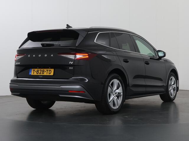 Skoda Enyaq iV 80 | SOH 93% | Lederen Interieur | Stuur/Stoelverwarming Voor + Achter | HUD | Navigatie | DAB | Camera | Sfeerverlichting | Adaptieve Cruise Control | Panoramadak |