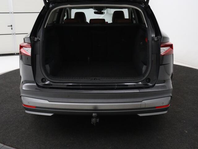 Skoda Enyaq iV 80 | SOH 91% | Panoramadak | Trekhaak | Leder | Stoelverwarming | Camera | Sfeerverlichting | Navigatie | Carplay | Cruise control | Full LED | Keyless | Getint glas