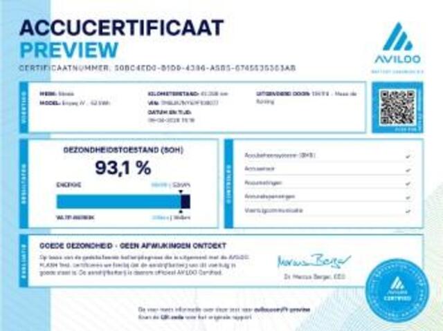 Skoda Enyaq iV 50 150pk Selection · SOH 93,1% · Camera · Apple/Android Car Play · Navigatie · Cruise Control · 19'' Inch ·