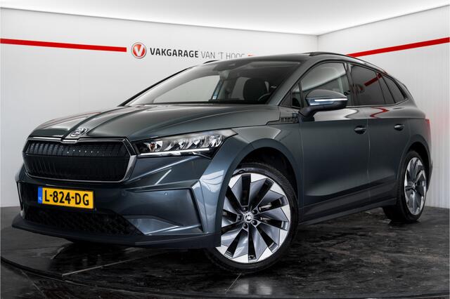 Skoda Enyaq iV 90% SOH Panoramadak Trekhaak Warmtepomp Leder 60