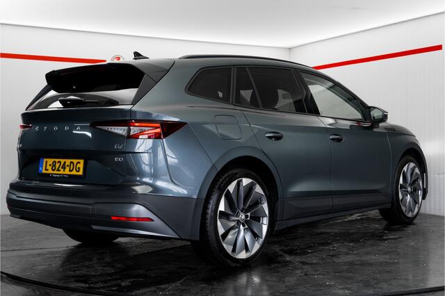 Skoda Enyaq iV 90% SOH Panoramadak Trekhaak Warmtepomp Leder 60