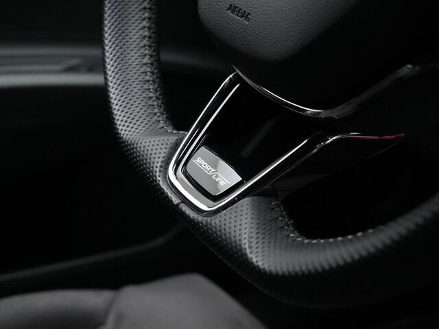 Skoda Enyaq iV 80 Sportline 204 pk | Trekhaak | Warmtepomp | Achteruitrijcamera | Leder/alcantara | Adaptive Cruise | Navigatie | Sportonderstel | Keyless