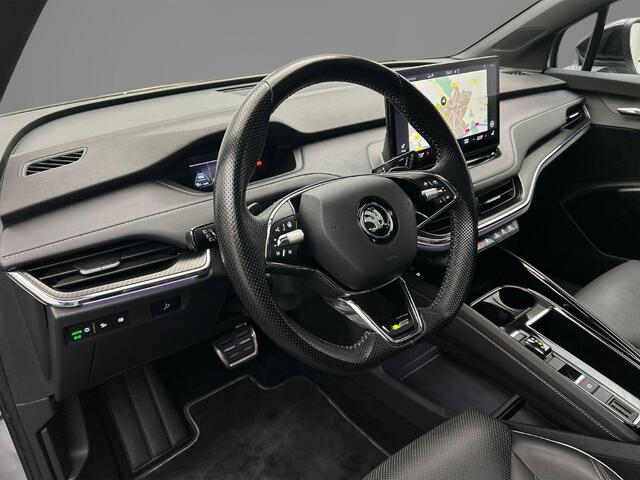 Skoda Enyaq iV Coupé 80 RS 300pk Automaat Trekhaak, Panoramadak, Adaptive cruise control, Navigatie, Achteruitrijcamera, Elektrische achterklep, Stoelverwarming