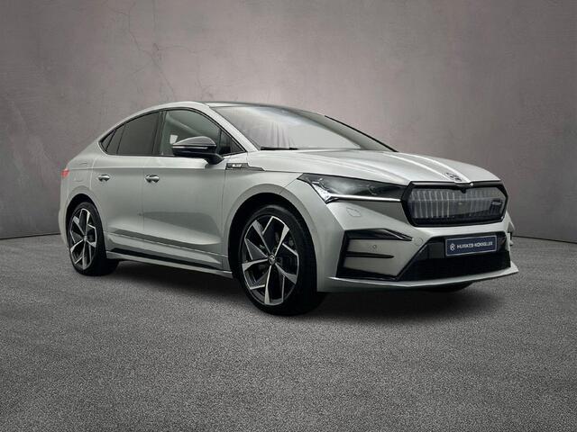 Skoda Enyaq iV Coupé 80 RS 300pk Automaat Trekhaak, Panoramadak, Adaptive cruise control, Navigatie, Achteruitrijcamera, Elektrische achterklep, Stoelverwarming