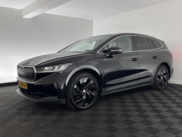 Skoda Enyaq iV 60 [ 3-Fase ] {SOH-87%} (INCL-BTW) *LEATHER-FABRIC | FULL-LED | ADAPTIVE-CRUISE | BLINDSPOT | DIGI-COCKPIT | CAMERA | KEYLESS | NAVI-FULLMAP | AMBIENT-LIGHT | ECC | HEATED-COMFORTSEATS | DAB+ | PDC | 20''ALU*
