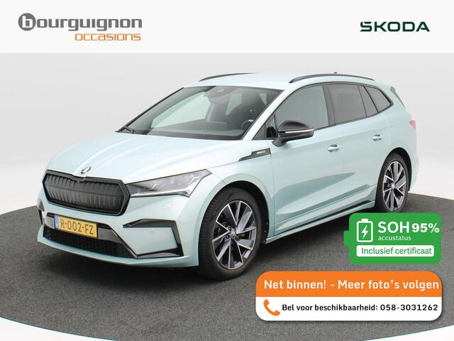 Skoda Enyaq iV 60 Sportline 180 Pk | Stuur/Stoel Verwarming | Adaptive Cruise | Matrix LED | Climatronic | CarPlay | Camera | 20 Inch | 59.476 Km !!