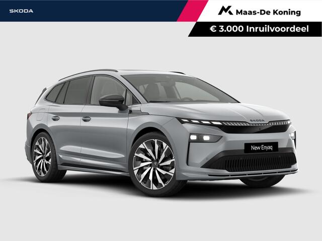 Skoda Enyaq iV Sportline Elektromotor 210 kW / 286 PK SUV 21'' velgen | Panoramisch schuif/kanteldak | wegklapbare trekhaak