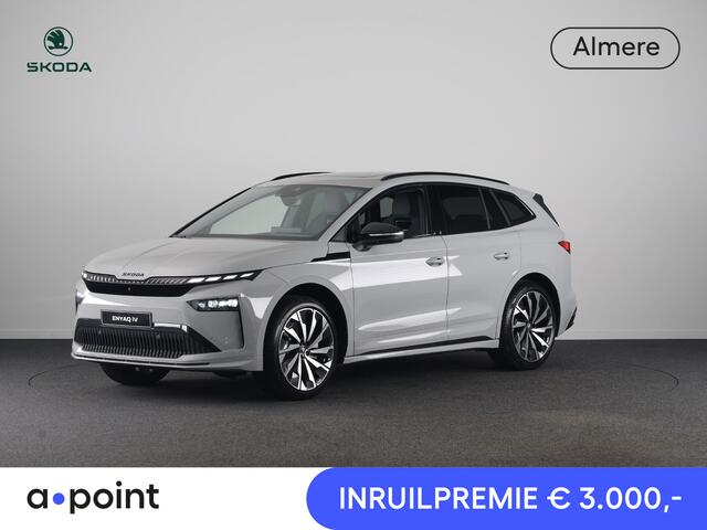 Skoda Enyaq iV 85 Sportline 286 pk | Panoramadak | 21 inch | Head up | Lightband | Blind spot | Adaptive Cruise | Panoramadak