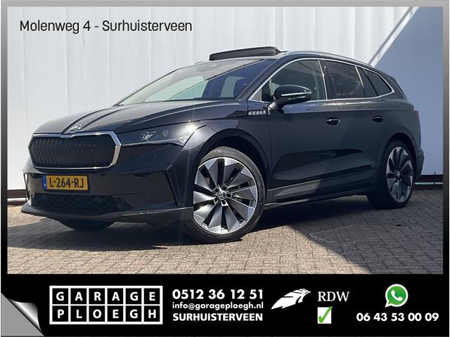 Skoda Enyaq iV 80 Soh 91% Carplay Pano.dak Trekhaak Adap.Cruise HUD Stoelverw+Ventilatie Leer BOMVOL!