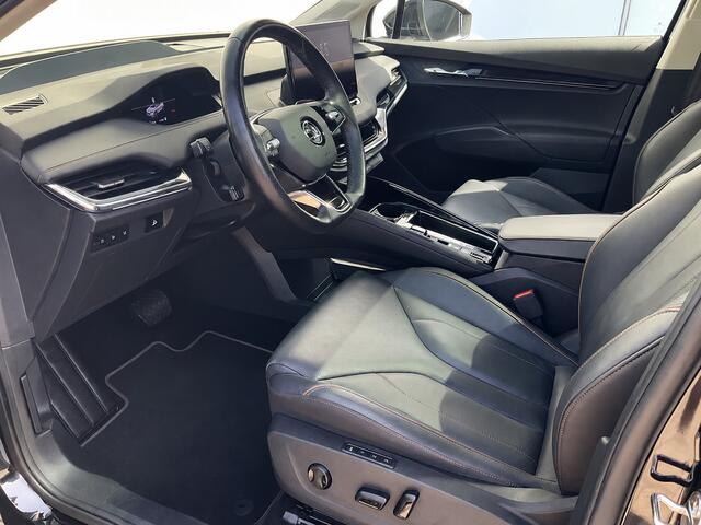 Skoda Enyaq iV 80 Soh 91% Carplay Pano.dak Trekhaak Adap.Cruise HUD Stoelverw+Ventilatie Leer BOMVOL!