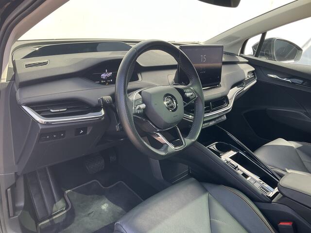 Skoda Enyaq iV 80 Soh 91% Carplay Pano.dak Trekhaak Adap.Cruise HUD Stoelverw+Ventilatie Leer BOMVOL!