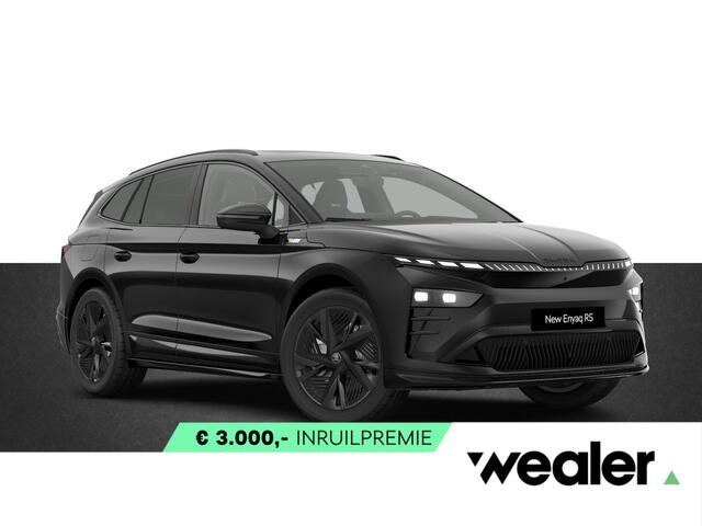 Skoda Enyaq iV RS 4X4 340 PK | Trekhaak | Panorama dak | 360 graden camera | Massage functie |