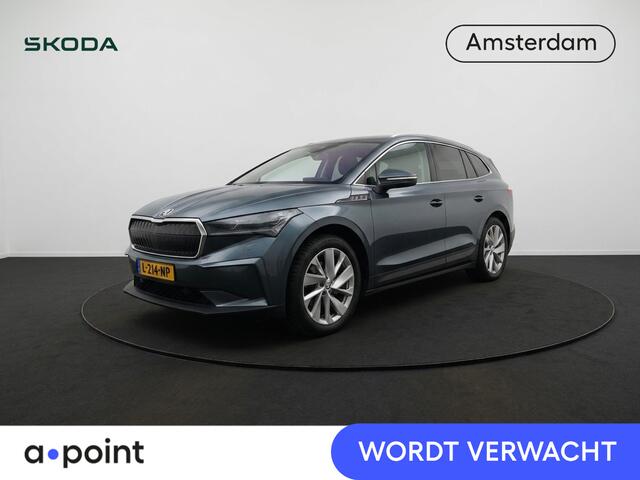 Skoda Enyaq iV 60 First Edition 180 pk | SOH 93,45% | Navigatie | Warmtepomp | Trekhaak (wegklapbaar) | Parkeersensoren | Achteruitrijcamera |