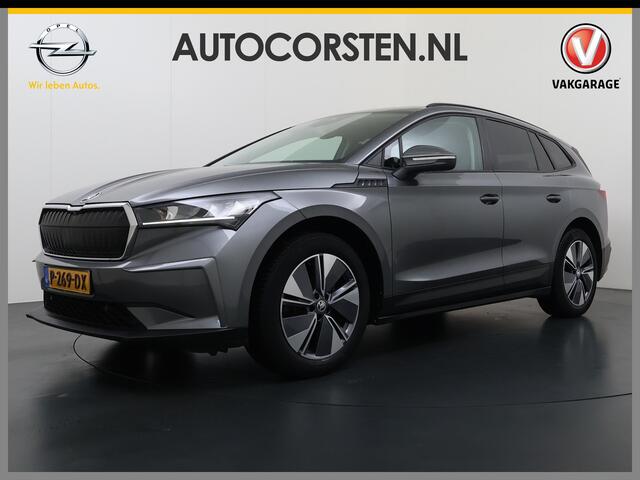 Skoda Enyaq iV 60 SOH 94% Trekhaak Warmtepomp Navi Ecc Apple Carplay Android Auto Cruise Control Pdc Keyless Advanced Privacy Glas Led DAB Isofix Draadloze telefoonlader Rijstrooksensor 1.000KG Trekgewicht 1e Eigenaar Origineel Nederlandse Auto