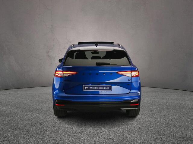 Skoda Enyaq iV 80 Sportline 204pk Automaat Trekhaak, Panoramadak, CANTON audio, Warmtepomp, Adaptive cruise control, Achteruitrijcamera, LED matrix koplampen