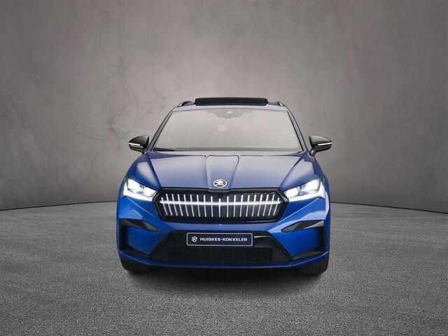 Skoda Enyaq iV 80 Sportline 204pk Automaat Trekhaak, Panoramadak, CANTON audio, Warmtepomp, Adaptive cruise control, Achteruitrijcamera, LED matrix koplampen