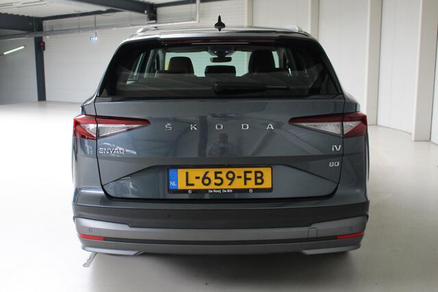 Skoda Enyaq iV 80 Panoramadak | Leder | Crystal Led | Camera | 90 % SoH