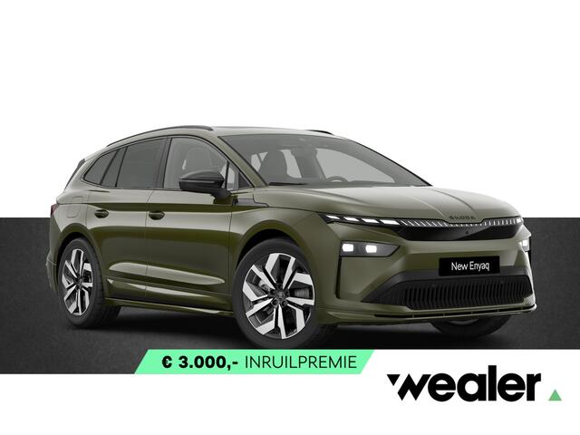 Skoda Enyaq iV 85 Sportline Elektromotor 286 PK | Trekhaak | Panoramadak | Head-up display | 360 camera |
