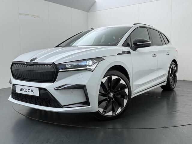 Skoda Enyaq iV 80 Sportline | 204 PK | SoH 86% | Trekhaak wegklapbaar | Warmtepomp | Adaptive Cruise Control | 360 graden camera | Navigatiesysteem | Matrix LED |