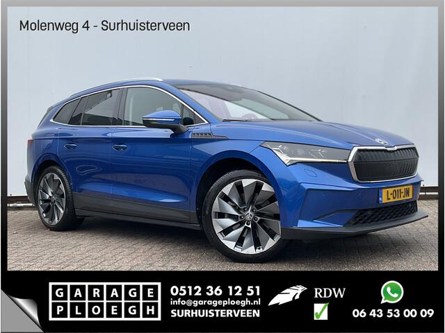 Skoda Enyaq iV 80 SOH 92.5% First Edition Leer Stoel/StuurVerw+Elektr Carplay Adapt.Cruise Sportline