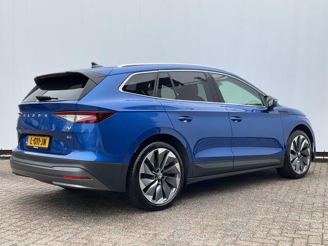 Skoda Enyaq iV 80 SOH 92.5% First Edition Leer Stoel/StuurVerw+Elektr Carplay Adapt.Cruise Sportline