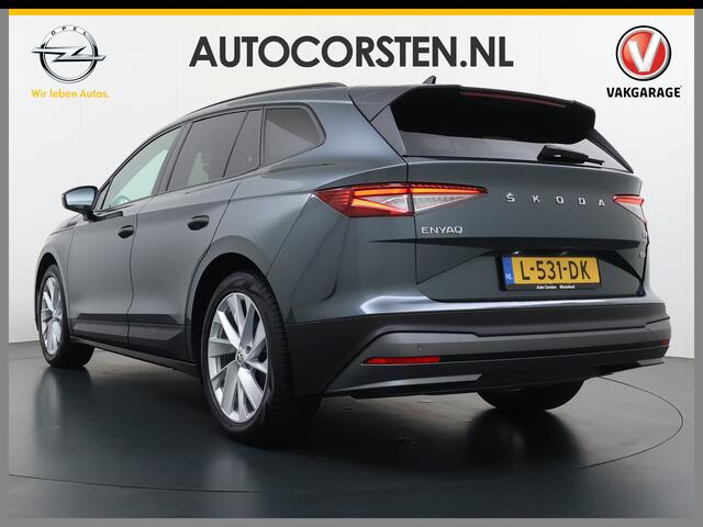 Skoda Enyaq iV 60 First Edition SOH 92% Adap.Cruise Camera Elek.Stoel+Memory Stoel+Stuurverwarming 3-Zone Ecc Apple Carplay Android Auto Pdc P-Assist Privacy Glas Lmv Led-Matrix Isofix Keyless advanced Bleutooth Rijstrooksensor 1e Eigenaar Dealeronderhouden Origineel Ne