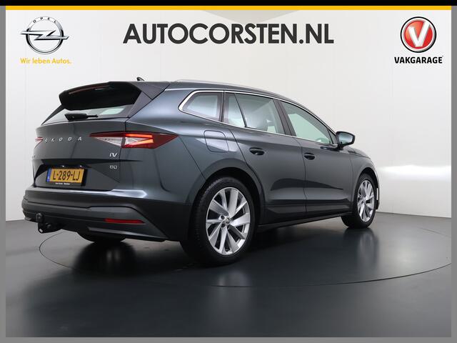 Skoda Enyaq iV 80 204PK SOH 93% Trekhaak Camera Stuurverwarming Navi Apple Carplay Android Auto Pdc P-Assist Lmv Led Isofix DAB Keyless-go Bluetooth Rijstrooksensor 1.000KG Trekgewicht 1e Eigenaar Dealeronderhouden