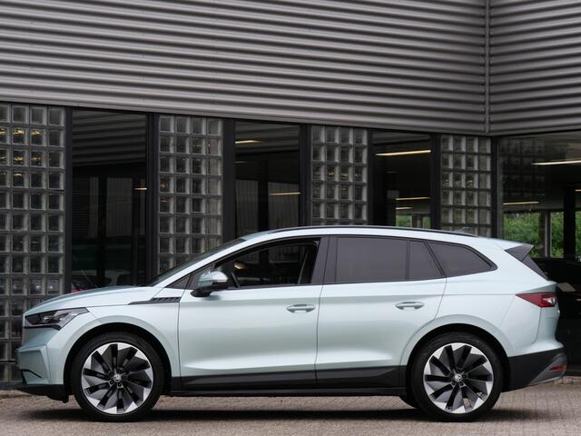 Skoda Enyaq iV 80 1ST EDITION/ LEER/ ADAPTIVE/ TREKHAAK/ BLINDSPOT/ ELEKT. STOEL/ ELEKT. KLEP/ SOH 92%