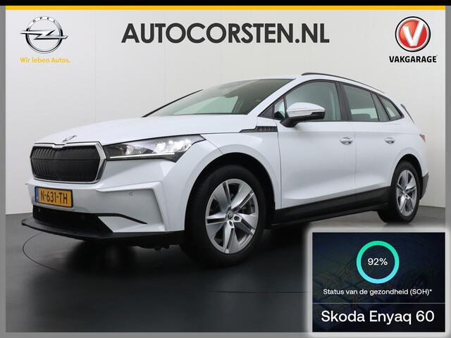 Skoda Enyaq iV 60 SOH 92% **1 Accu cel defect** Apple Carplay Android Auto Navi Ecc Cruise Control Camera Pdc Led MirrorLink Lmv DAB SmartLink Rijstrooksensor 1e Eigenaar Origineel Nederlandse Auto