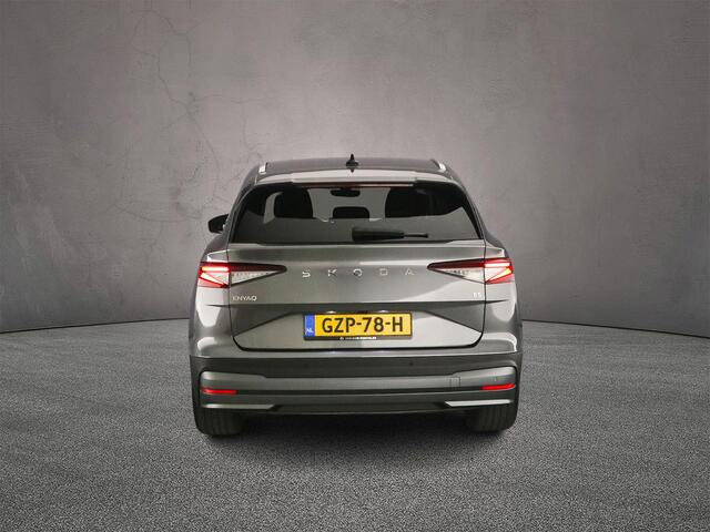 Skoda Enyaq iV 85 Selection 286pk Automaat, Adaptive cruise control, Stoelverwarming, Stuurverwarming, Achteruitrijcamera, Dodehoeksensoren, Keyless entry, Parkeersensoren, LED koplampen, Navigatie, App-connect
