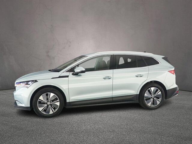 Skoda Enyaq iV 80 Business Edition Plus 204pk Automaat, Trekhaak, Warmtepomp, Lederen bekleding, Adaptive cruise control, Head-up display, Stoelverwarming, Stuurverwarming, Achteruitrijcamera, Navigatie, App-connect, Parkeersensoren