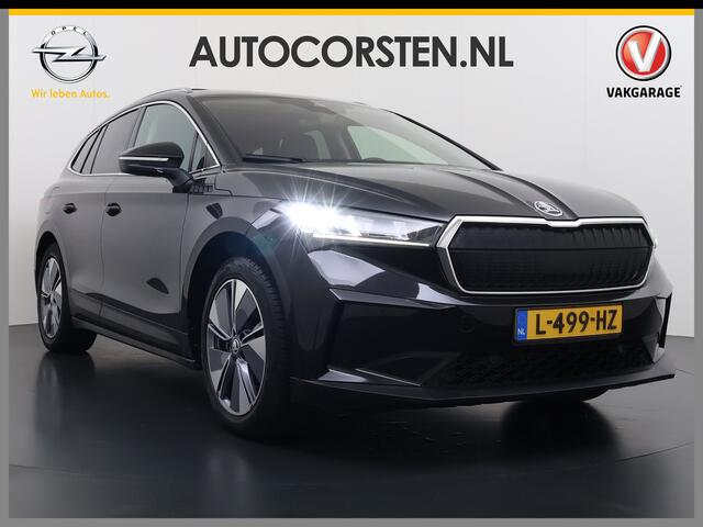 Skoda Enyaq iV 80 SOH 91% Warmtepomp Panoramadak Trekhaak Leder+Verwarmd Stuurverwarming Assistentie-Climate 2-Comfort-Pakket Adap.Cruise 3 Zone Ecc Camera Apple Carplay Android Auto Leder-pakket Keyless advanced Lmv Led P-Assist 1.000KG Trekgewicht 1e Eigenaar Origineel Nederlandse Auto