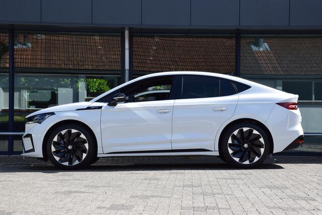Skoda Enyaq iV Coupé 60 Sportline 180PK | Rijklaar incl. BOVAG Garantie | SOH 91,81% | Org. NL | Trekhaak | Panoramadak | Stoelverwarming | Apple Carplay/Android Auto | Velgen 21'' | El. Kofferklep |