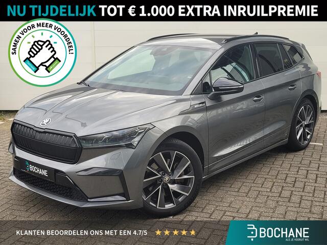 Skoda Enyaq iV 80 Sportline | SoH 92 % | Stoel/Stuur-Verwarming | 20" Velgen | Trekhaak