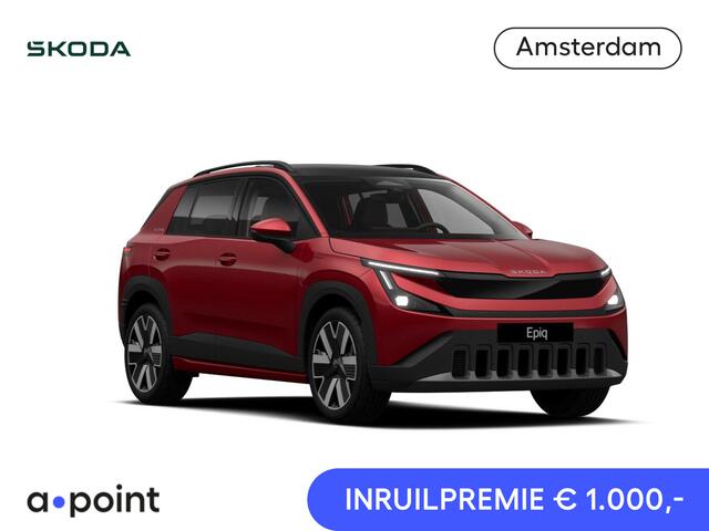 Skoda Epiq Business Launch Edition 56 kWh 211 pk | Interieur 'Suite' | Light & View Pakket | Panorama Dak | Trekhaak | Velgen: 19" lichtmetalen velgen Lark, zwart