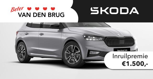 Skoda FABIA 1.0 TSI 95pk Monte Carlo | A-stijl en dak in zwart