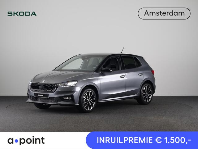 Skoda FABIA Monte Carlo 1.0 TSI 85 kW / 115 PK Hatchback 7 ver | Travel Assist Plus | Verwarmbare stoelen voor | Zwart dak | 17 inch lichtmetalen velgen Procyon Aero