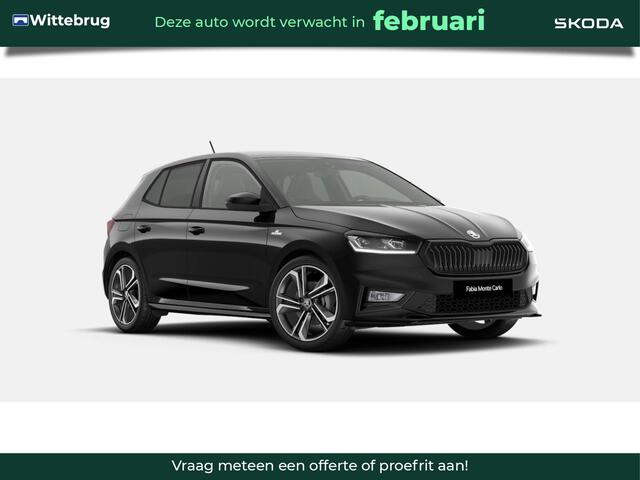 Skoda FABIA 1.0 TSI Monte Carlo / 18" lichtmetalen velgen Libra / Verwarmbare Voorstoelen / Travel Assist / Navigatie Pakket / Charging pakket / Licht en Zicht plus / ¤1500 inruilpremie