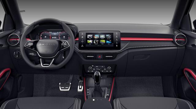 Skoda FABIA 1.0 TSI Monte Carlo / 18" lichtmetalen velgen Libra / Verwarmbare Voorstoelen / Travel Assist / Navigatie Pakket / Charging pakket / Licht en Zicht plus / ¤1500 inruilpremie