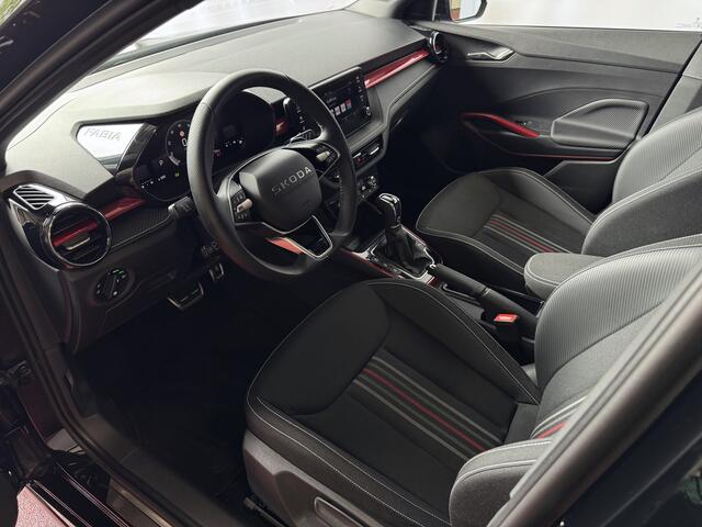 Skoda FABIA 1.0 TSI 116PK MONTE CARLO BLACK CAMERA LED STOEL/STUUR VERW ADAP, CRUISE VIC.COCKPIT 03/2025