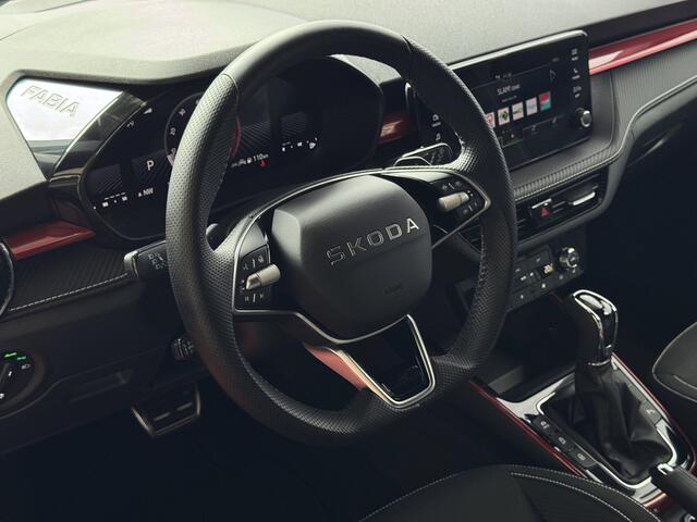 Skoda FABIA 1.0 TSI 116PK MONTE CARLO BLACK CAMERA LED STOEL/STUUR VERW ADAP, CRUISE VIC.COCKPIT 03/2025