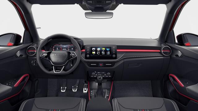 Skoda FABIA 1.0 TSI Greentech 95 5MT Monte Carlo SUV | Automaat | Zwart stof | Sunset (extra donker getinte ramen achter) | Navigatie Pakket Ambition | SKODA Connect - 1 jaar Infotainment en Care Connect